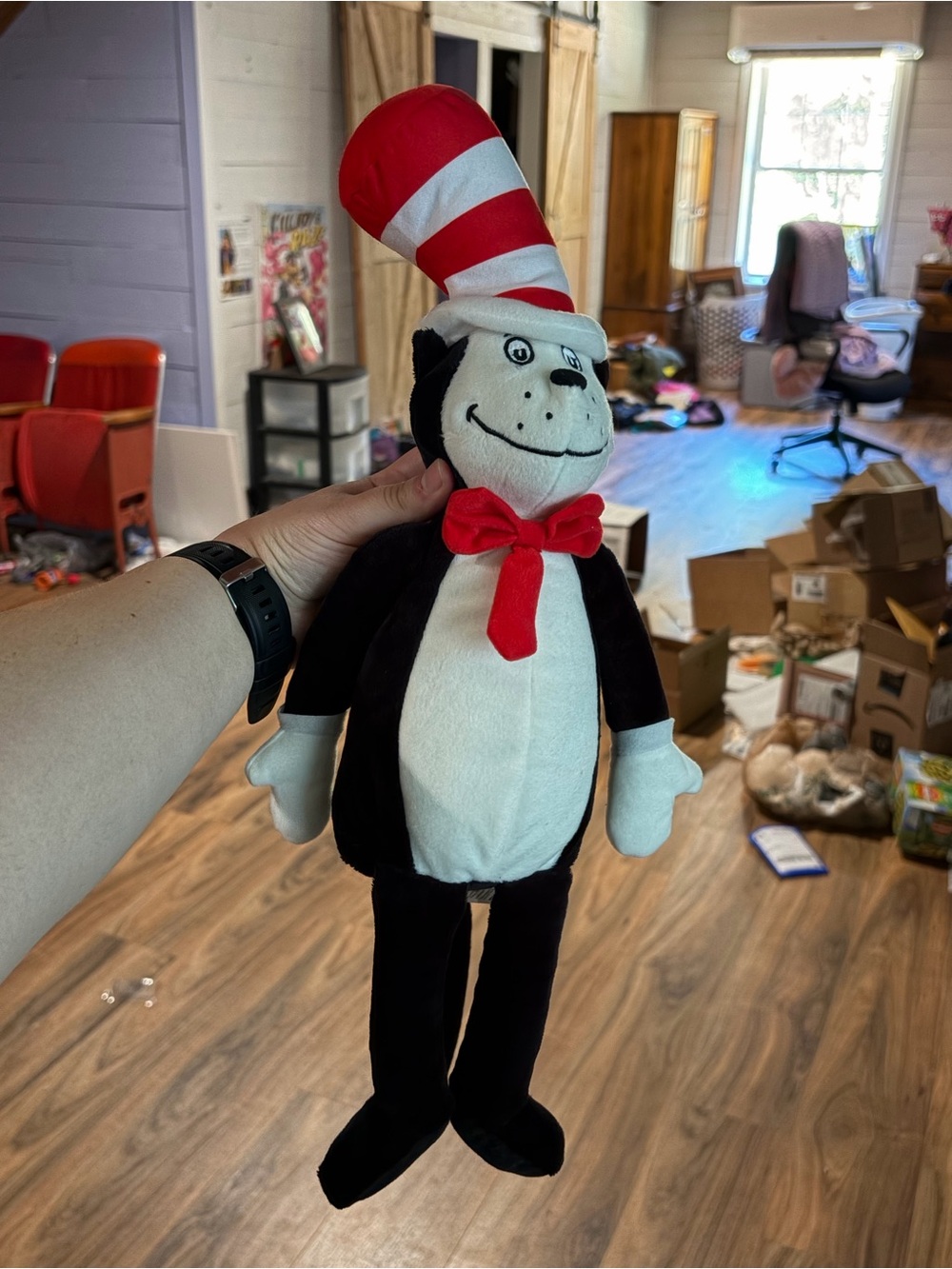 Kohl's Cat in the Hat Plush Costume Doll - Black, White & Red